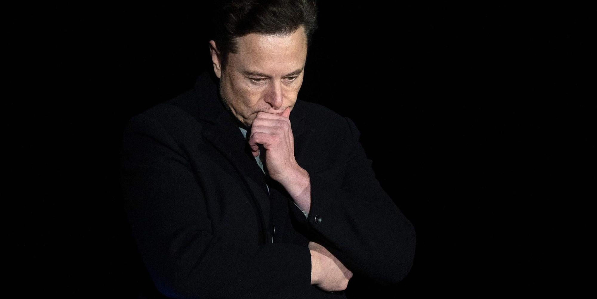 Elon Musk nachdenklich