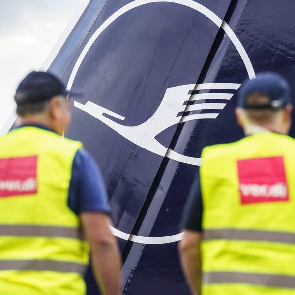 Verdi Lufthansa Streik Symbolbil