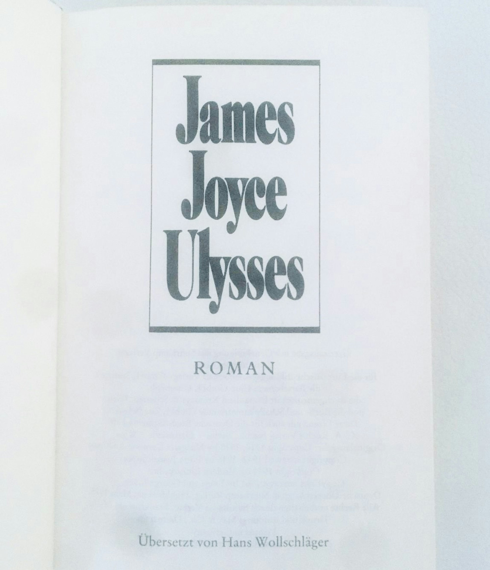 buch ulysses