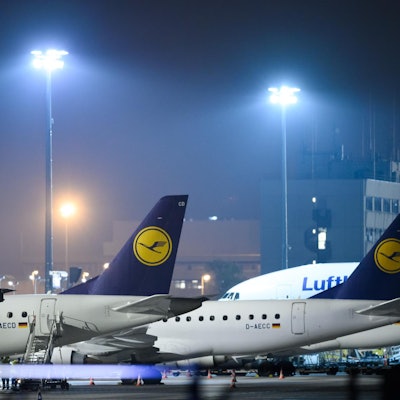Lufthansa-Flugzeuge in FFM