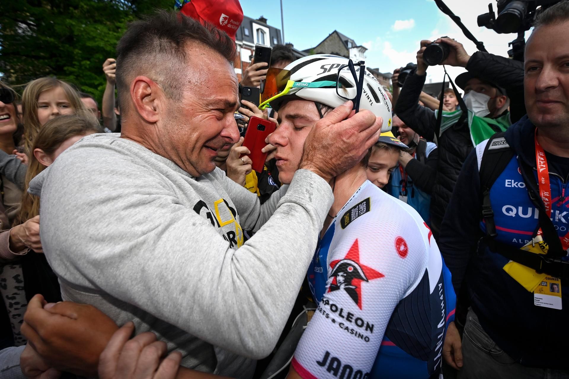 Evenepoel und Vater