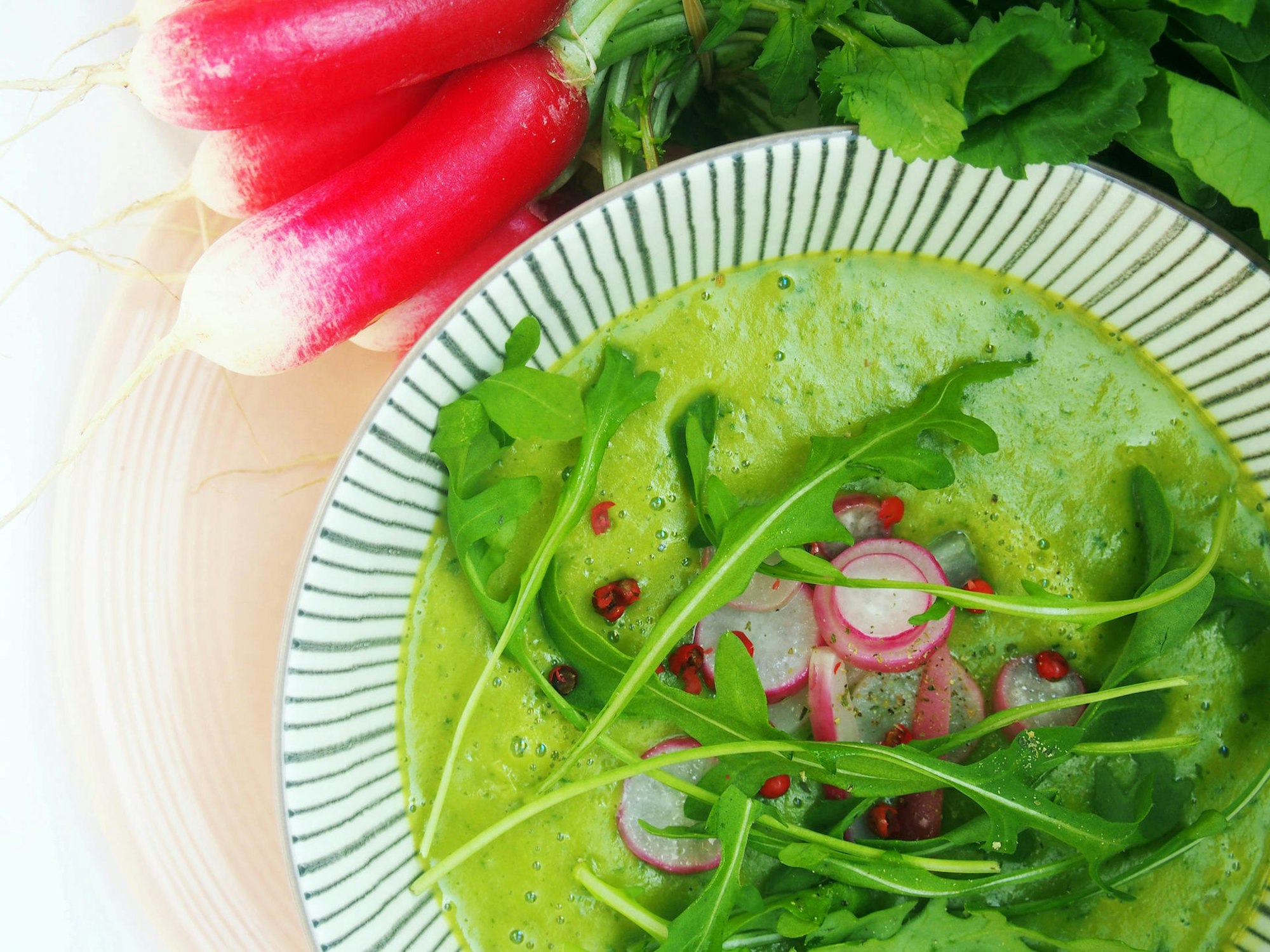 Erbsen Bärlauch suppe