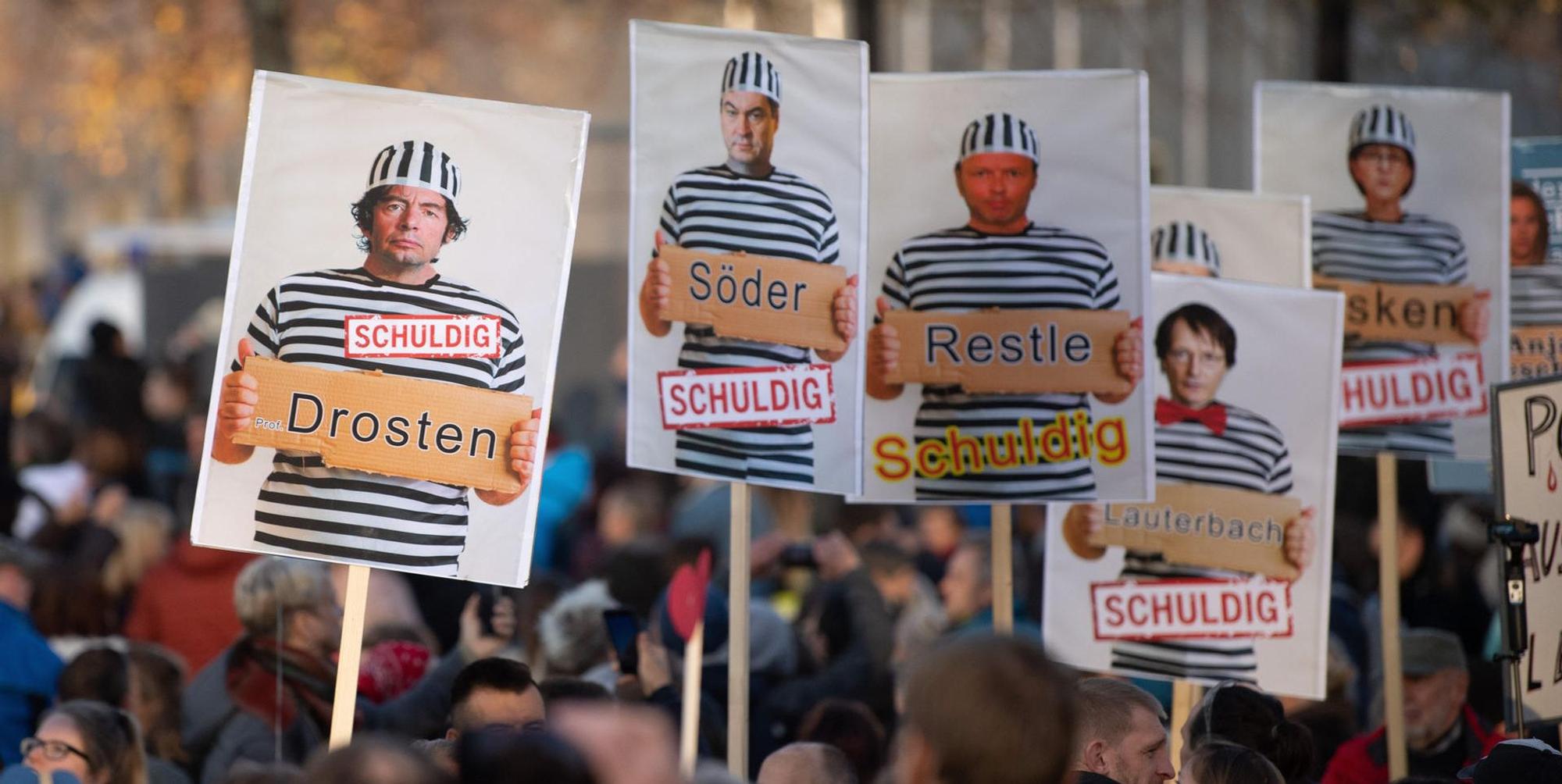 Corona-Demo Drosten