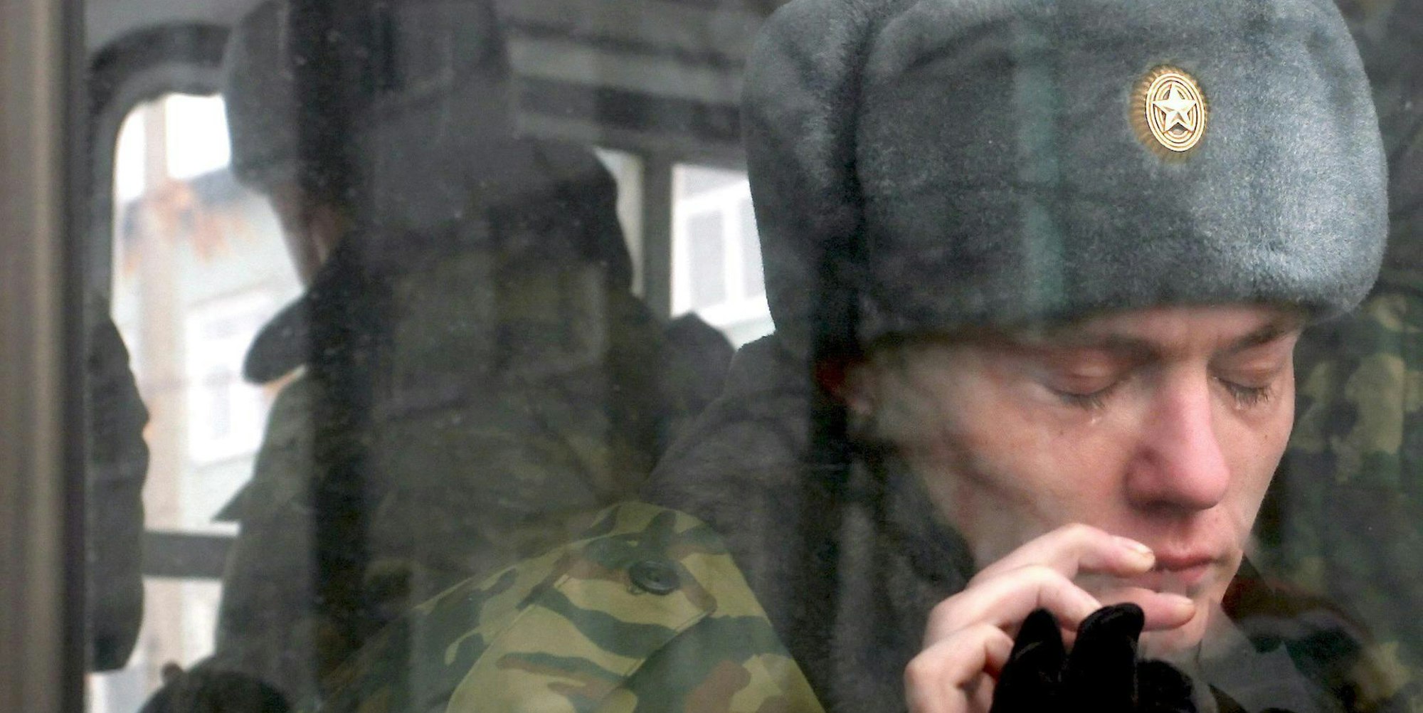 Russischer Soldat Einberufung