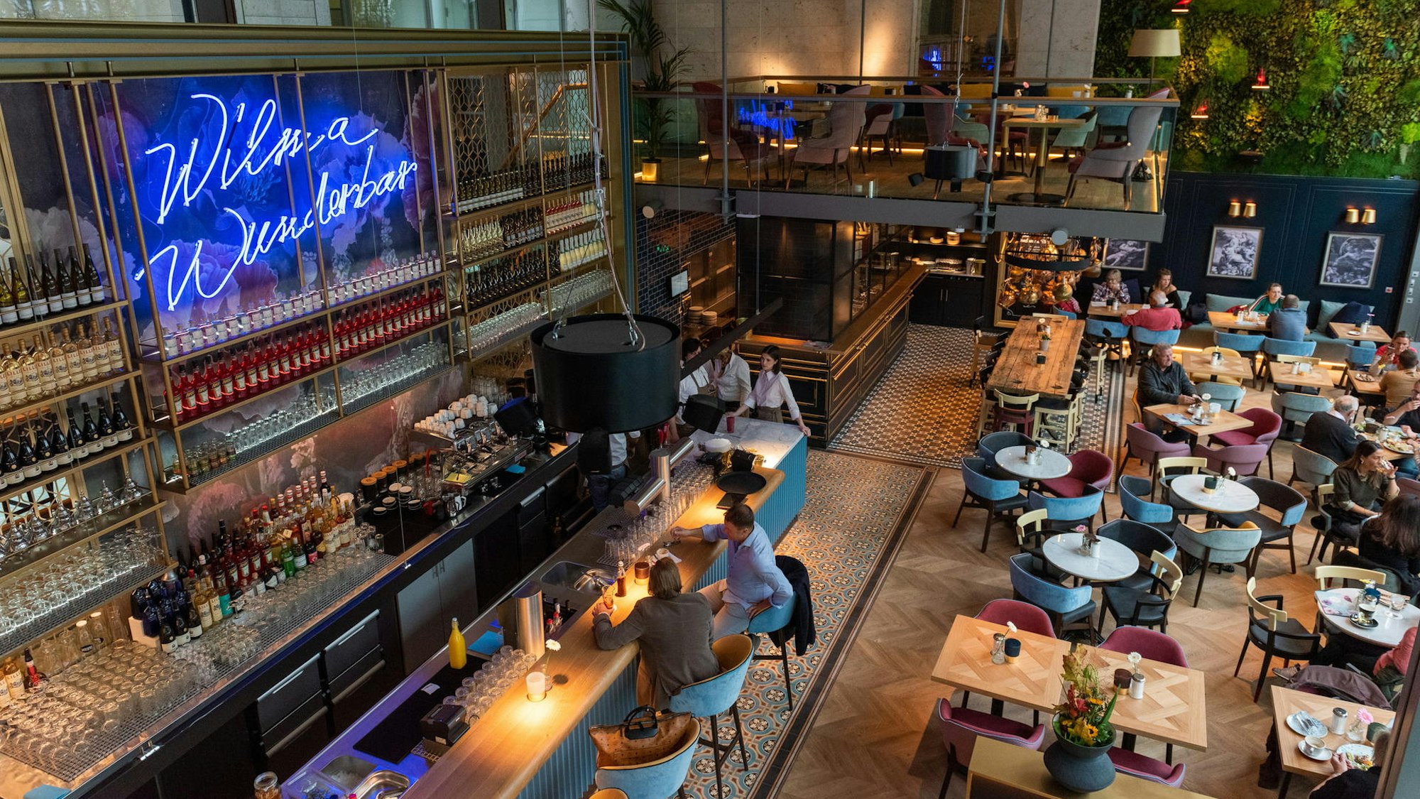 Blick ins Wilma Wunder Restaurant in Köln