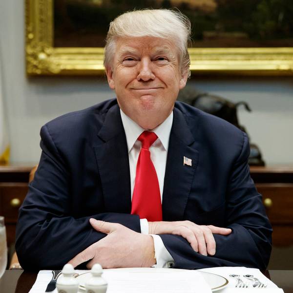 Donald Trump lachend