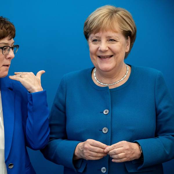 AKK und Angela Merkel