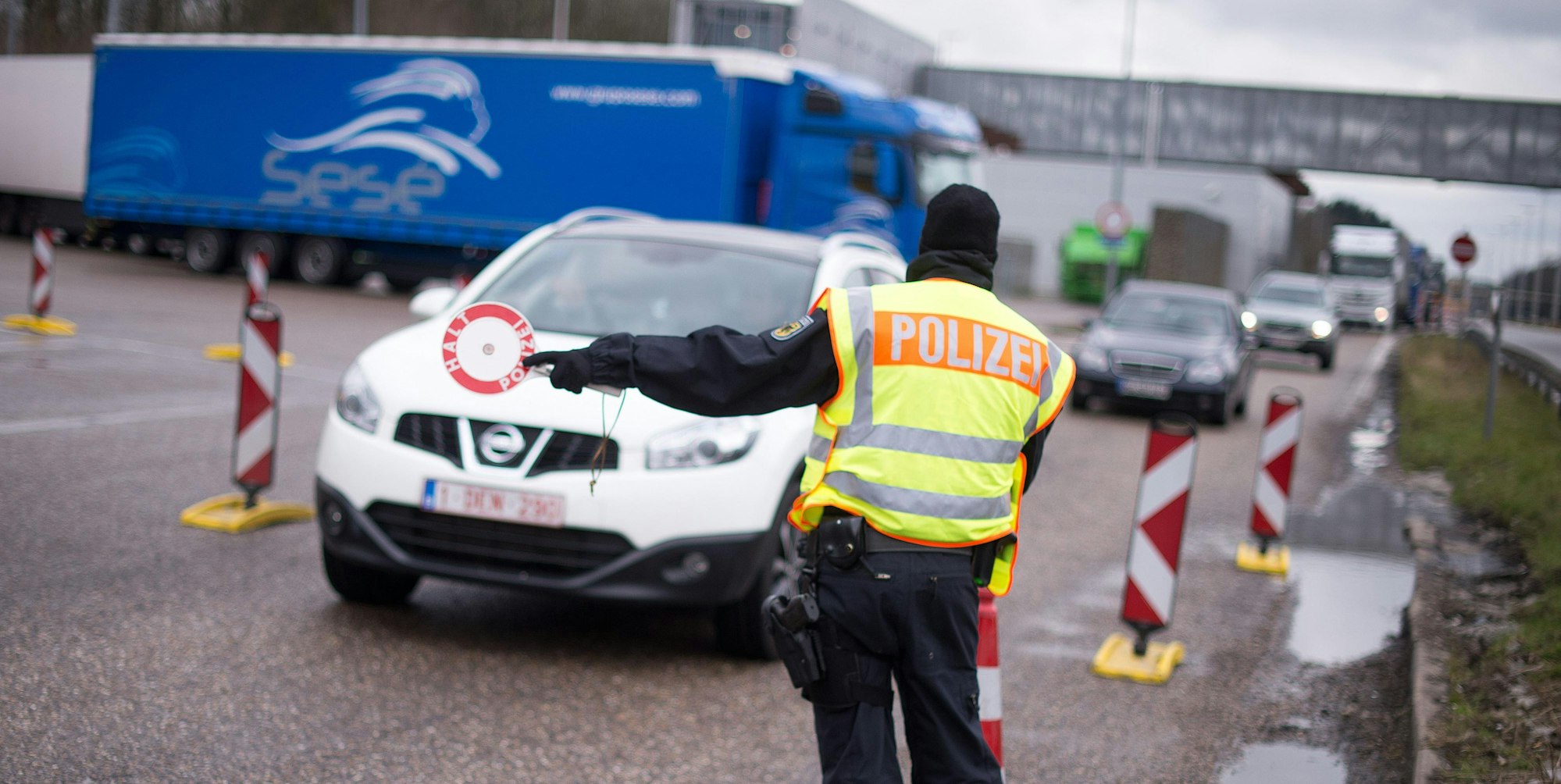 Aachen Lichtenbusch Grenzkontrollen 4 230316