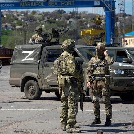 Russische Soldaten Symbol PA 120522