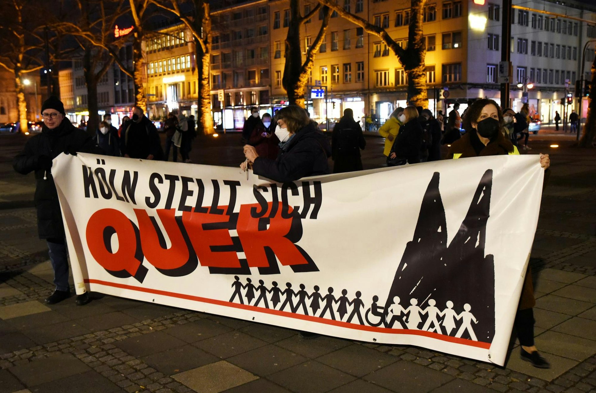 Gegner der Corona-Leugner