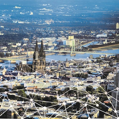 Köln mit Netz