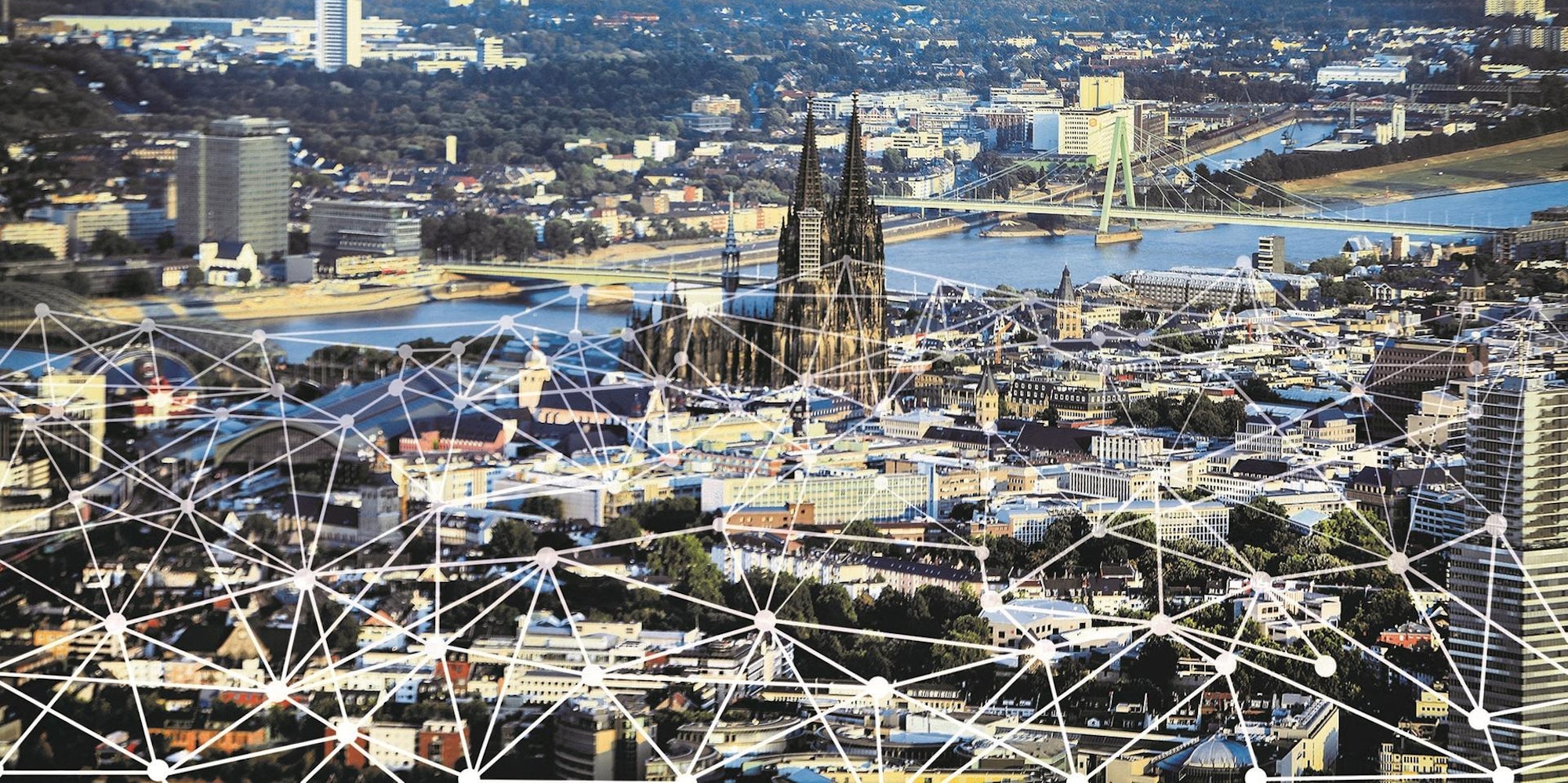 Köln mit Netz
