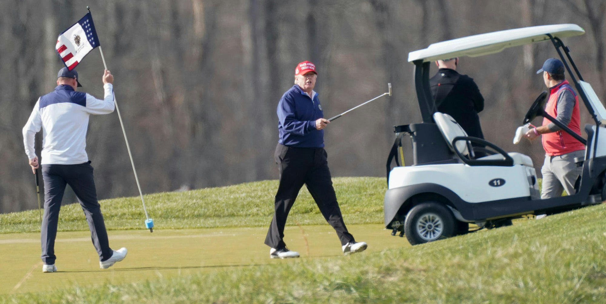 Trump beim Golfen