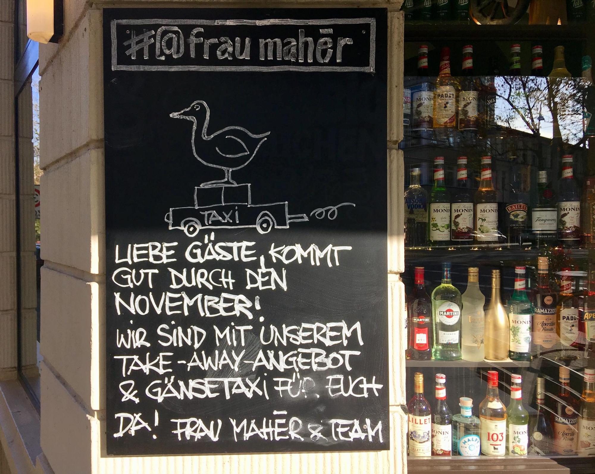 frau maher to go