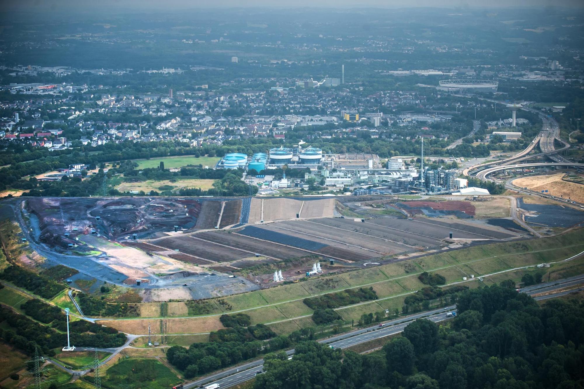 Luftbild Leverkusen Deponie