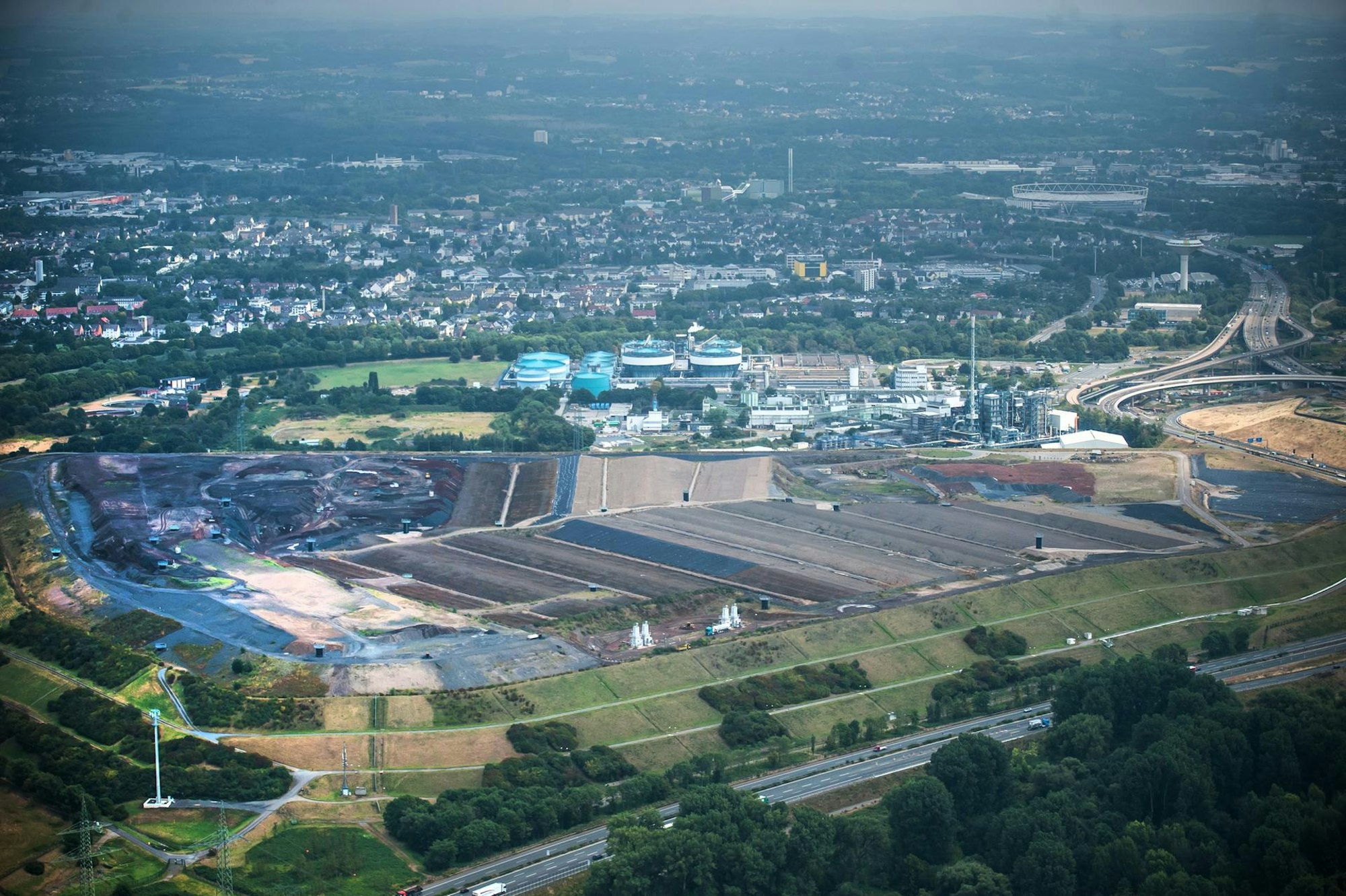 Luftbild Leverkusen Deponie