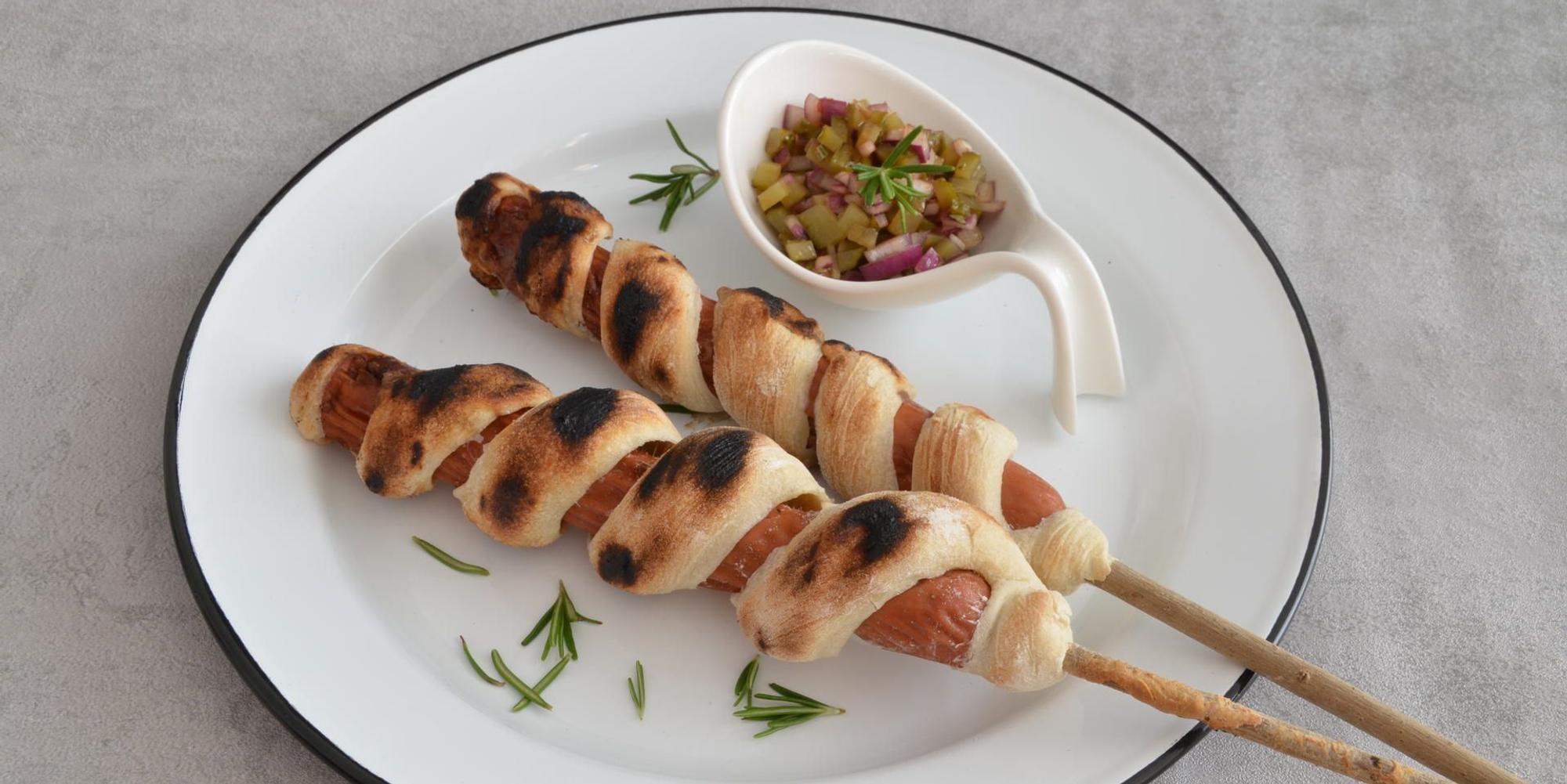 stockbrot hotdog