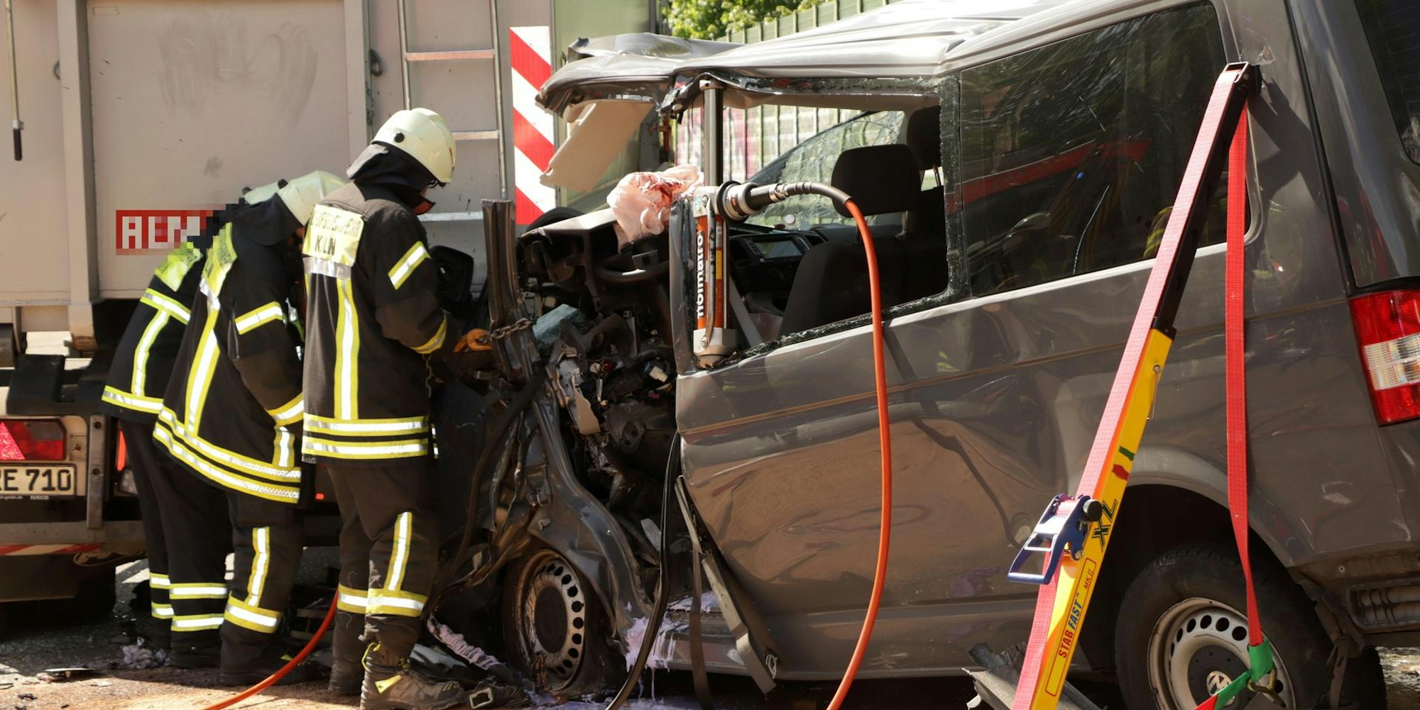 Unfall A555 Wesseling