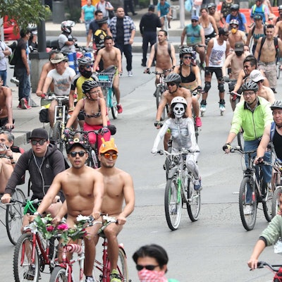 Naked Bike Ride Mexiko 2017