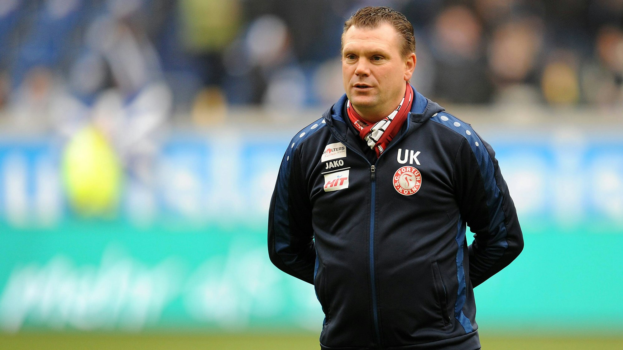 Trainer Uwe Koschinat in seiner Zeit bei Fortuna Köln.