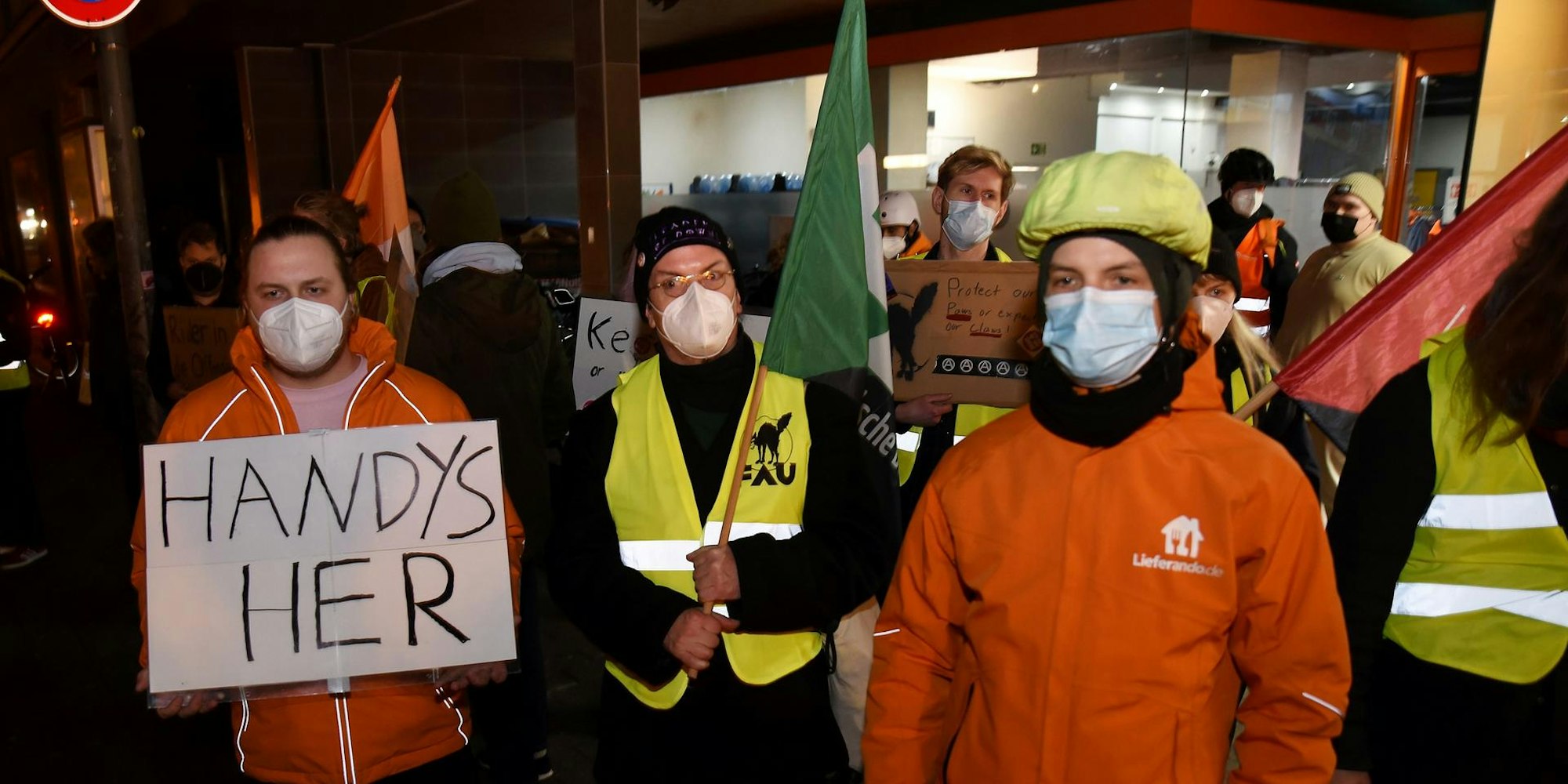 lieferando protest