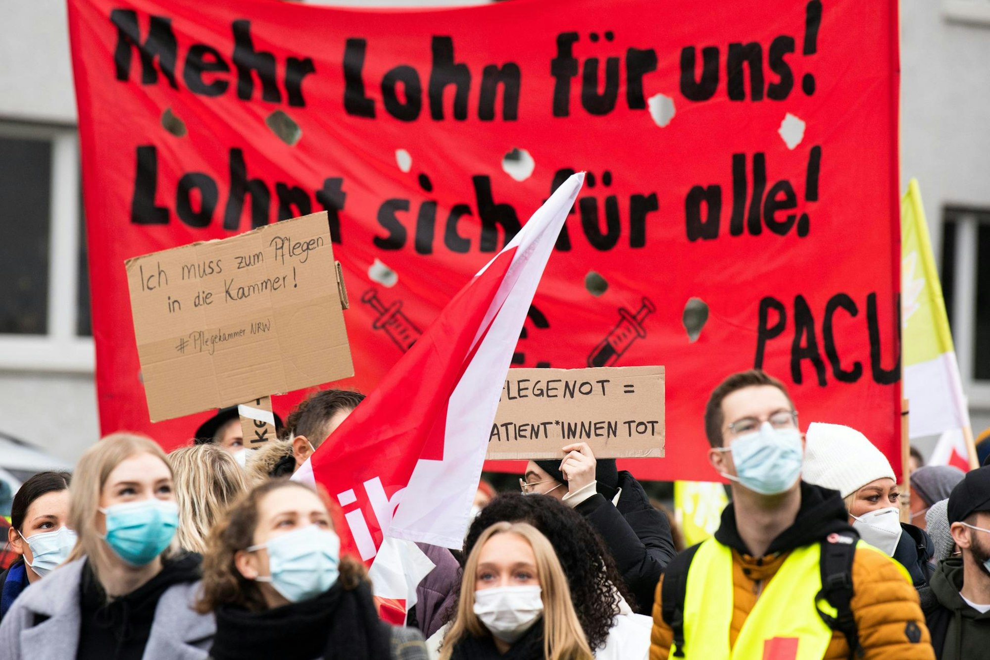Warnstreik Uniklinik Banner