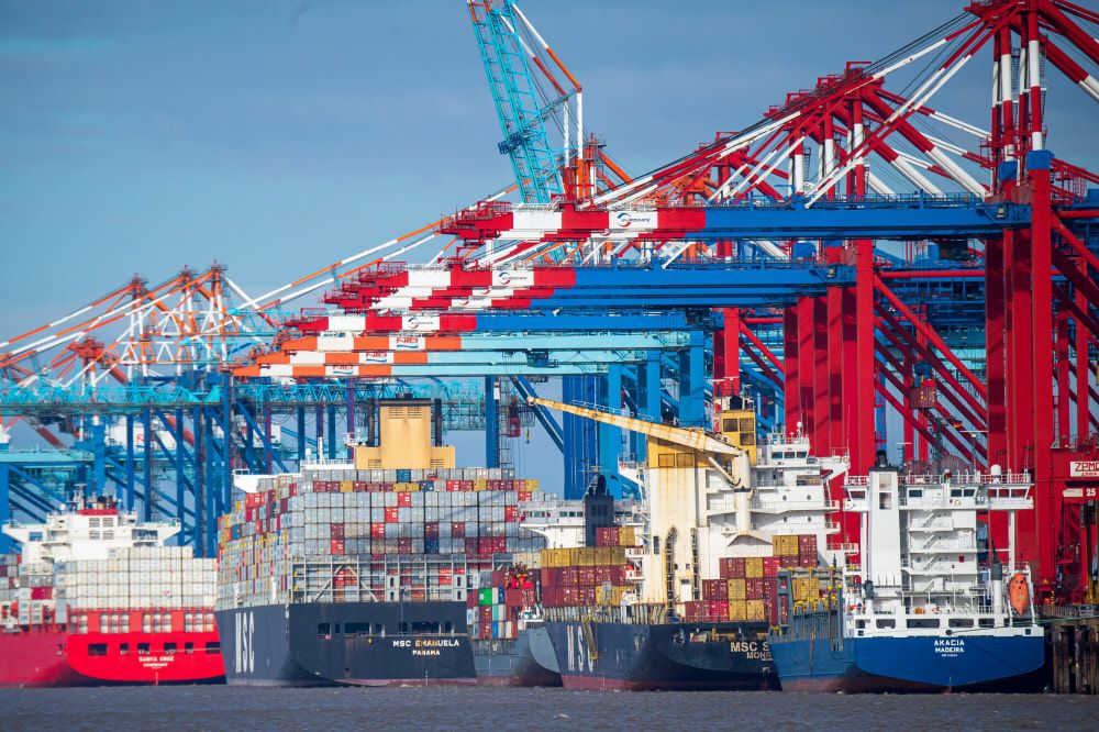 Containerhafen Konjunktur Symbolbild dpa