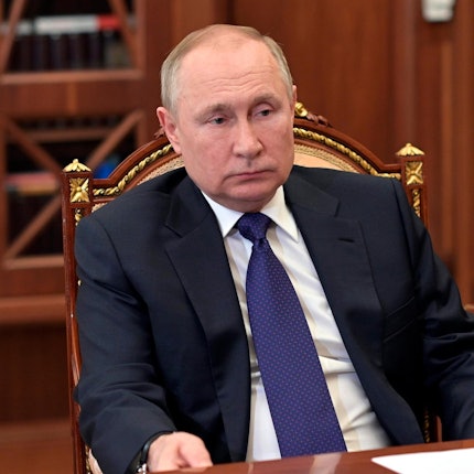 Putin Mad Man in Moskau