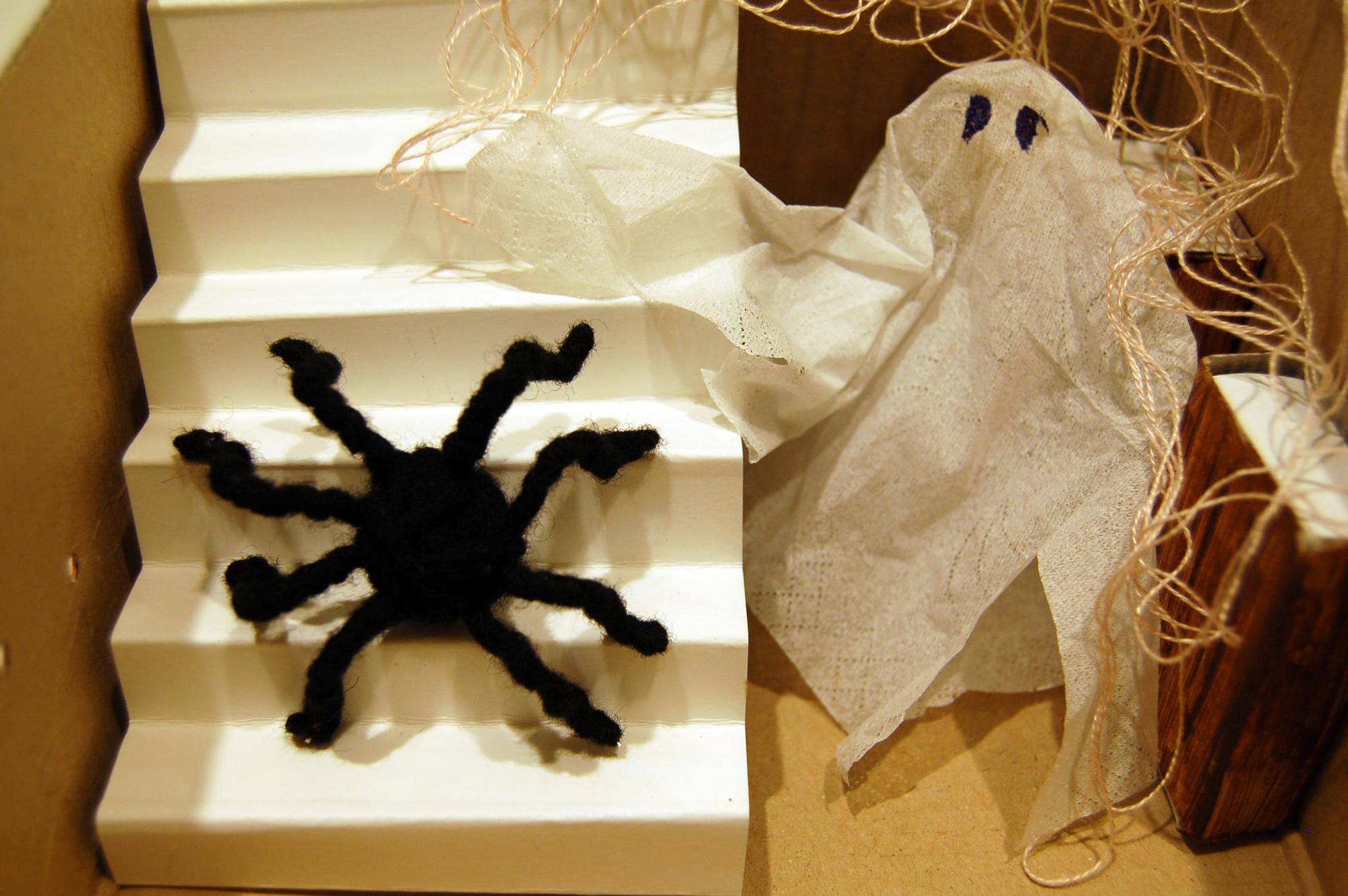 spinne gebastelt