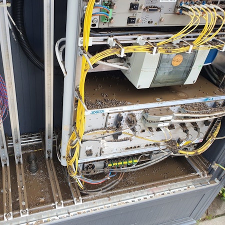 Netcologne Technikgehäuse nach dem Unwetter