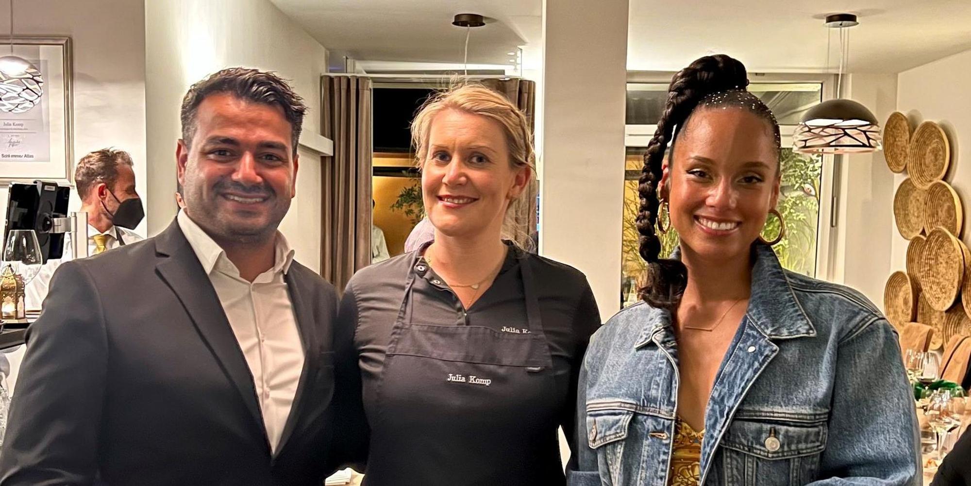 Alicia Keys mit Julia Komp