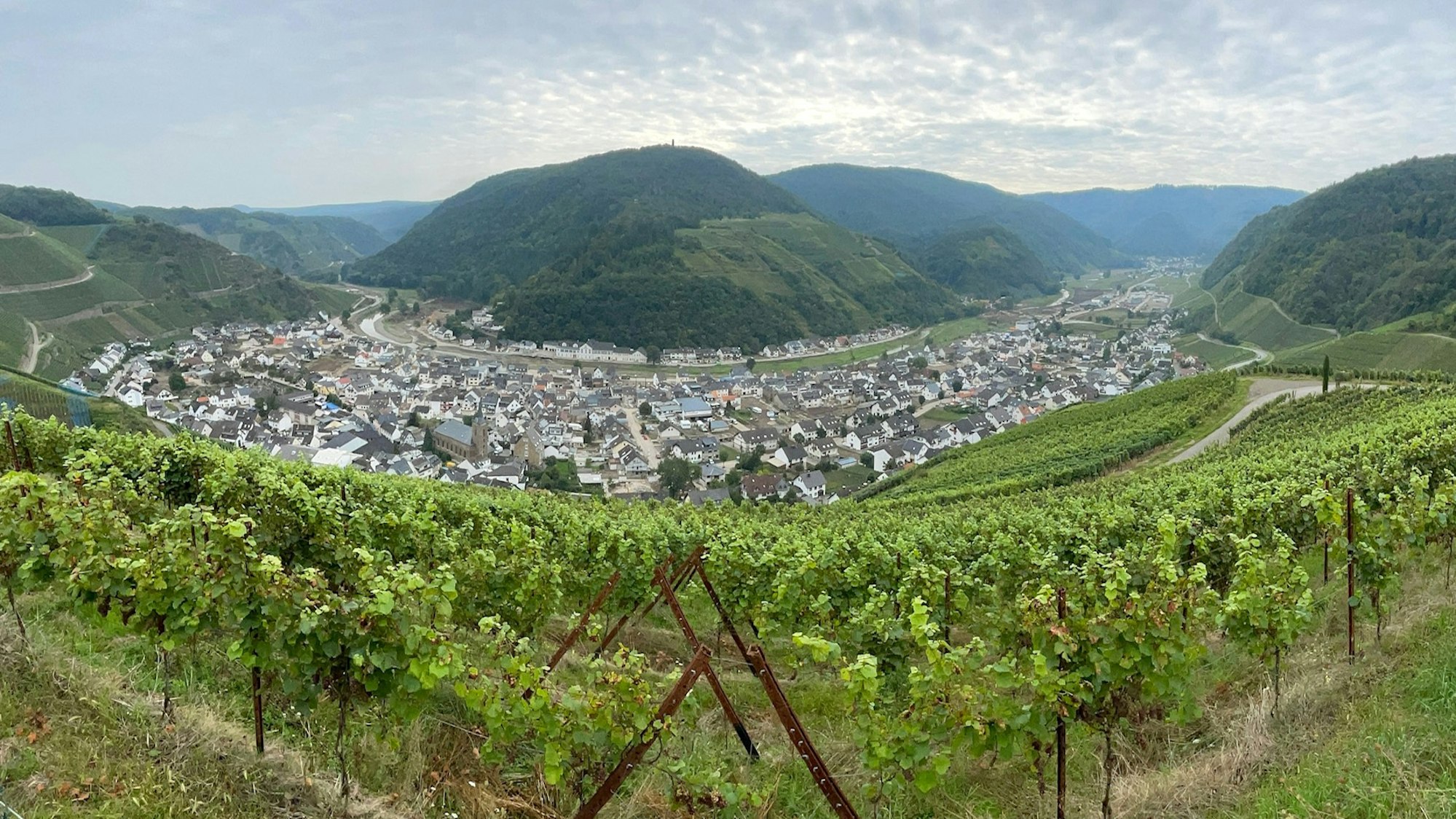 Dernau am 24.9.2021, nur zwei Monate nach der Flutkatastrophe.