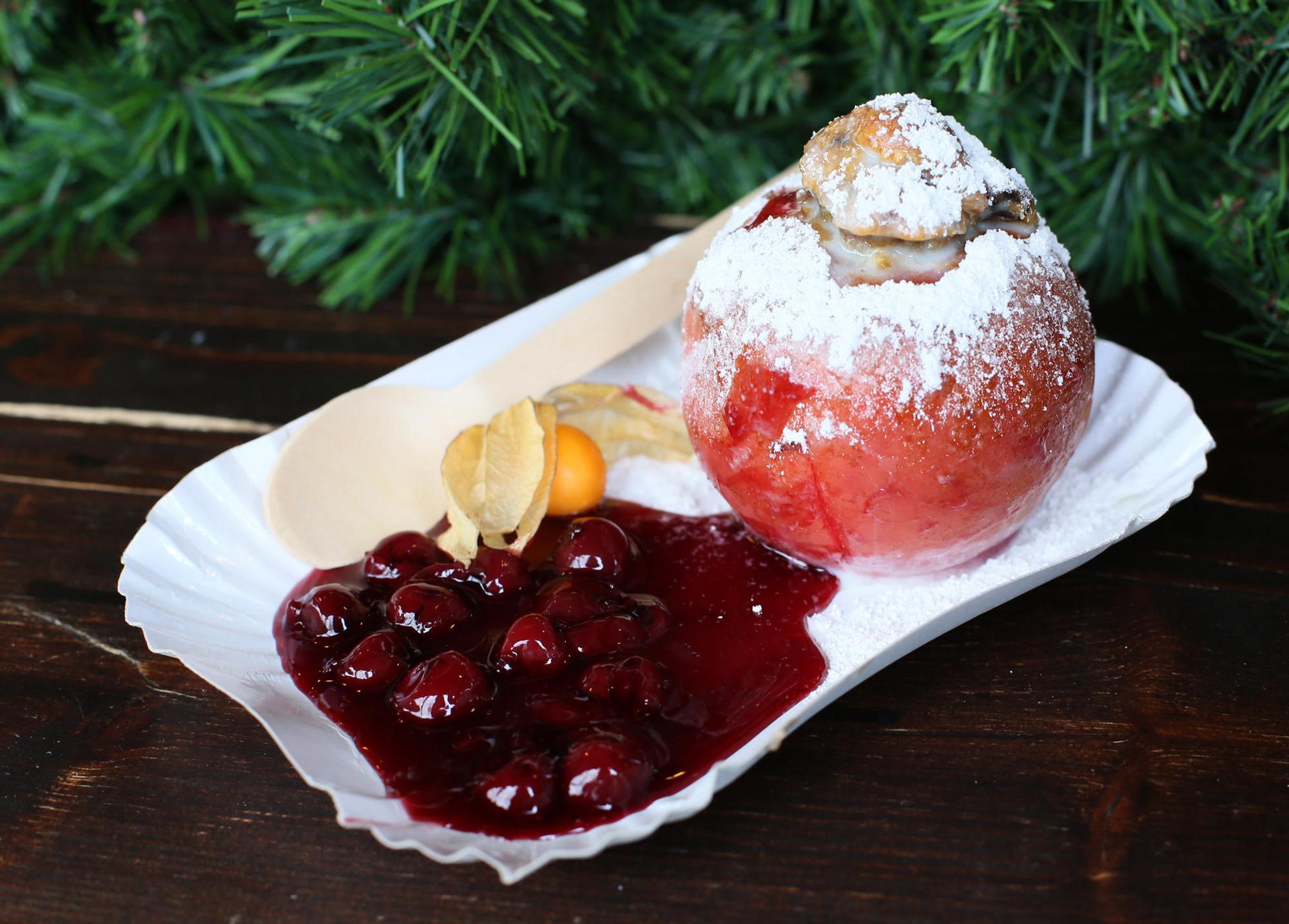 Weihnachtsmarkt Heumarkt Bratapfel