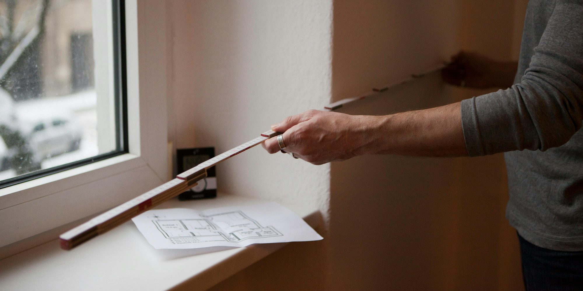 Wohnungsfläche ausmessen