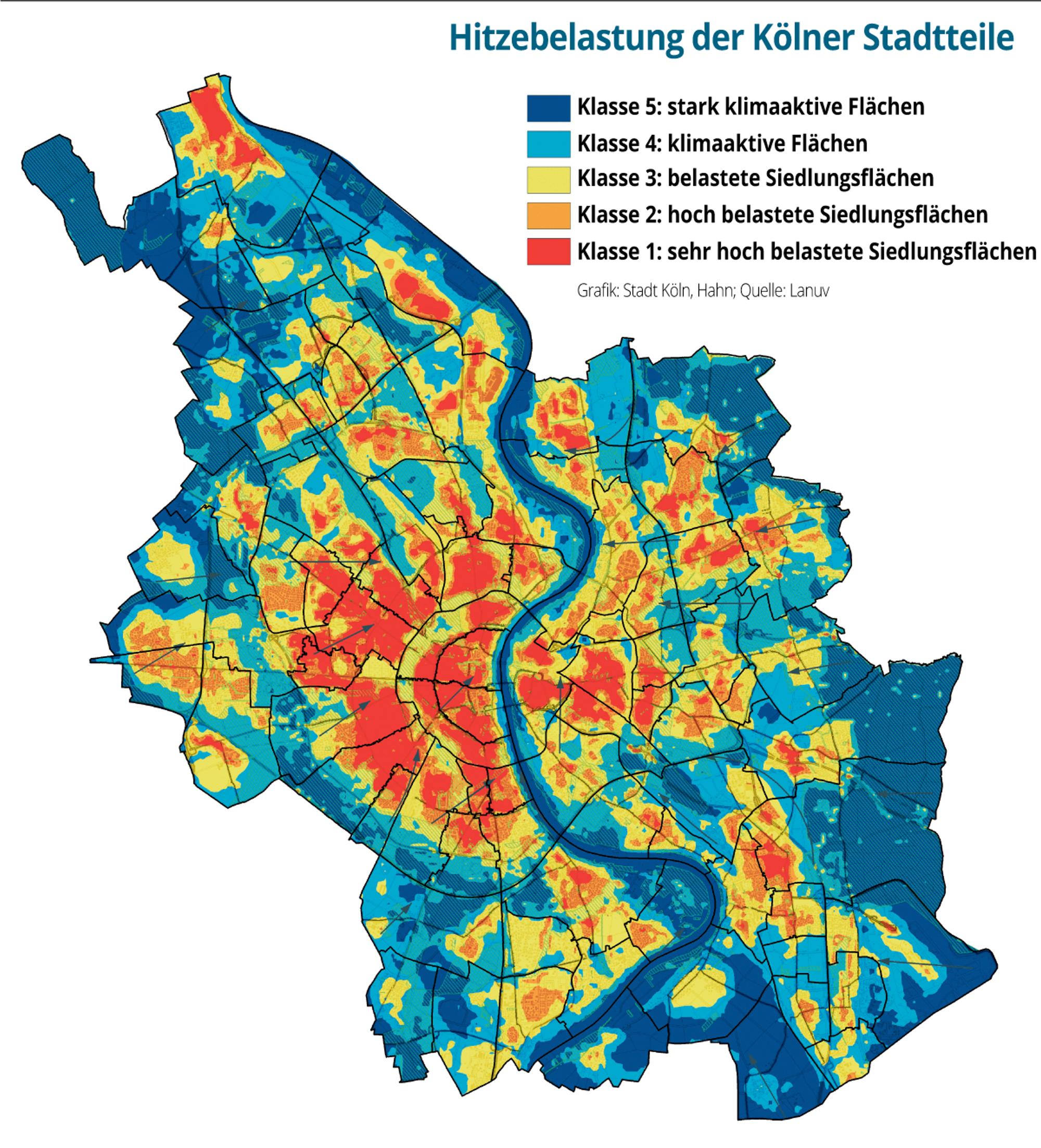 Hitze-Koeln-Karte
