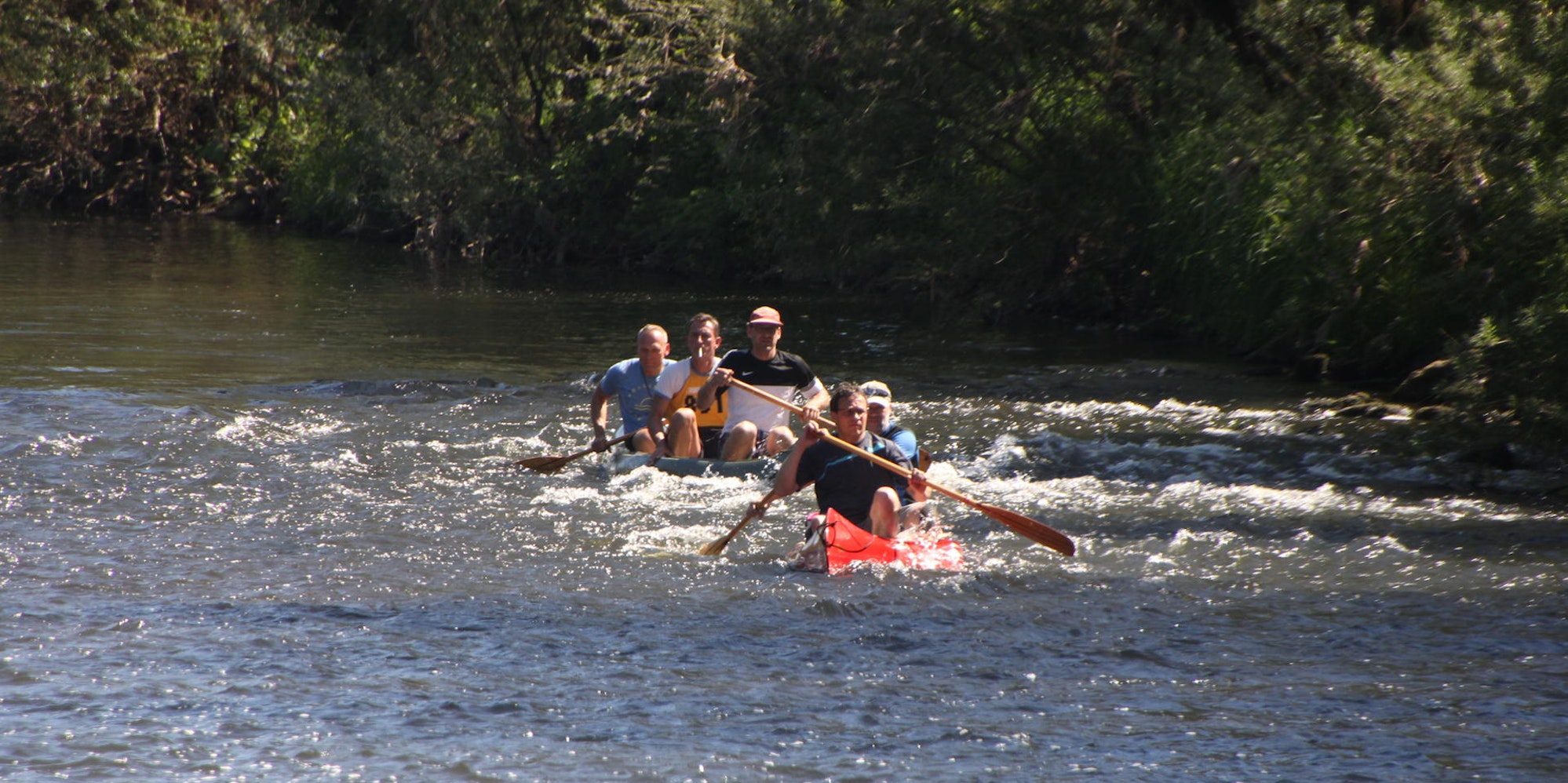 Kanu fahren Sieg Rohrmoser