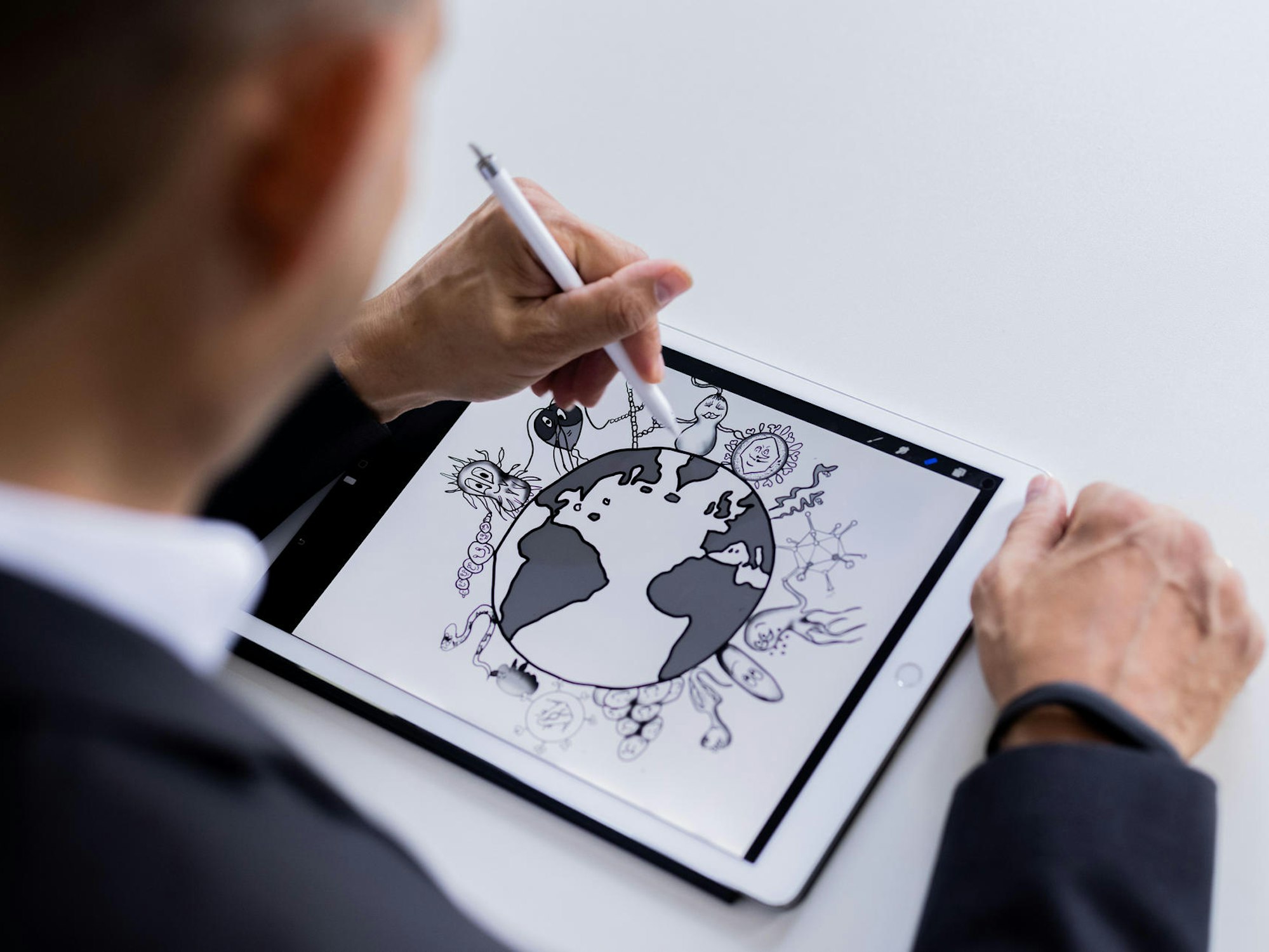 Hendrik Streeck Zeichnung