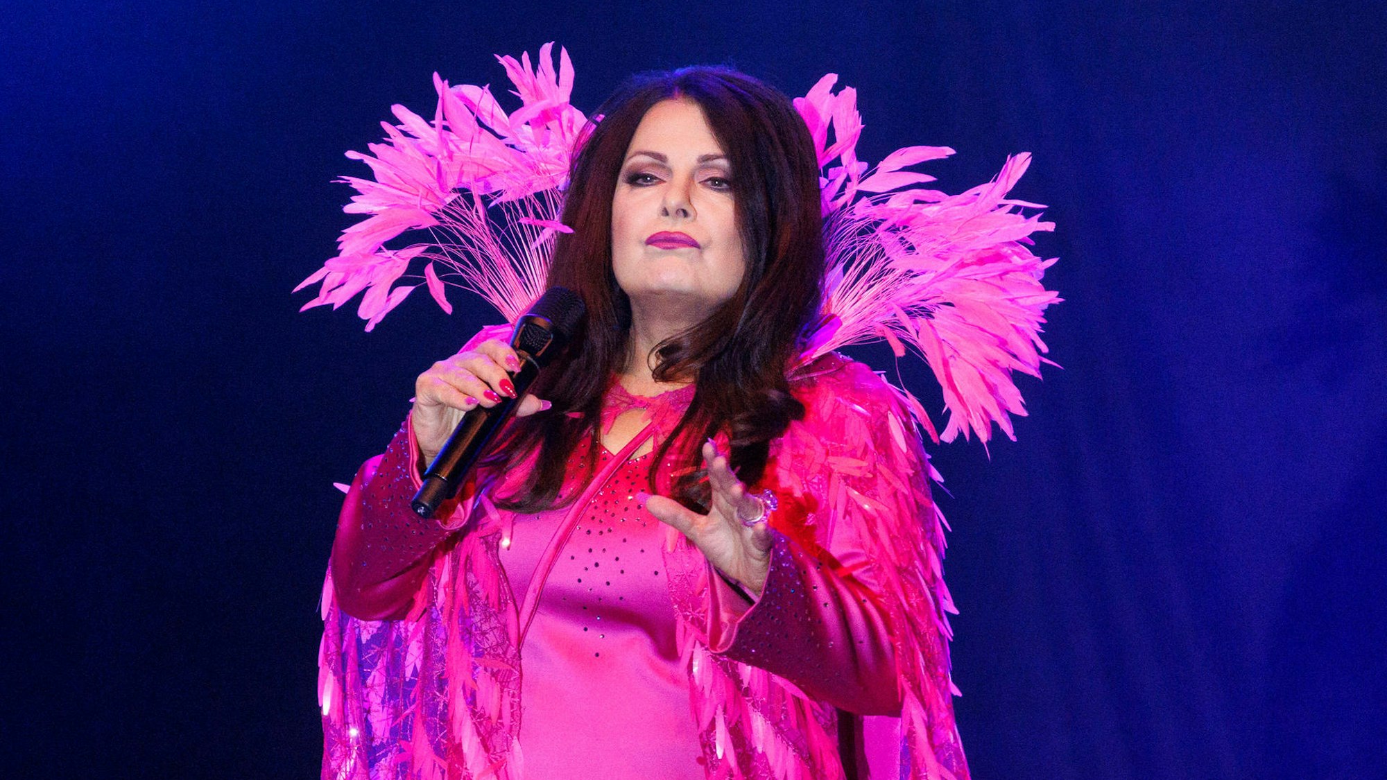 Marianne Rosenberg bei ihrem Auftritt in der Lanxess-Arena 2022.