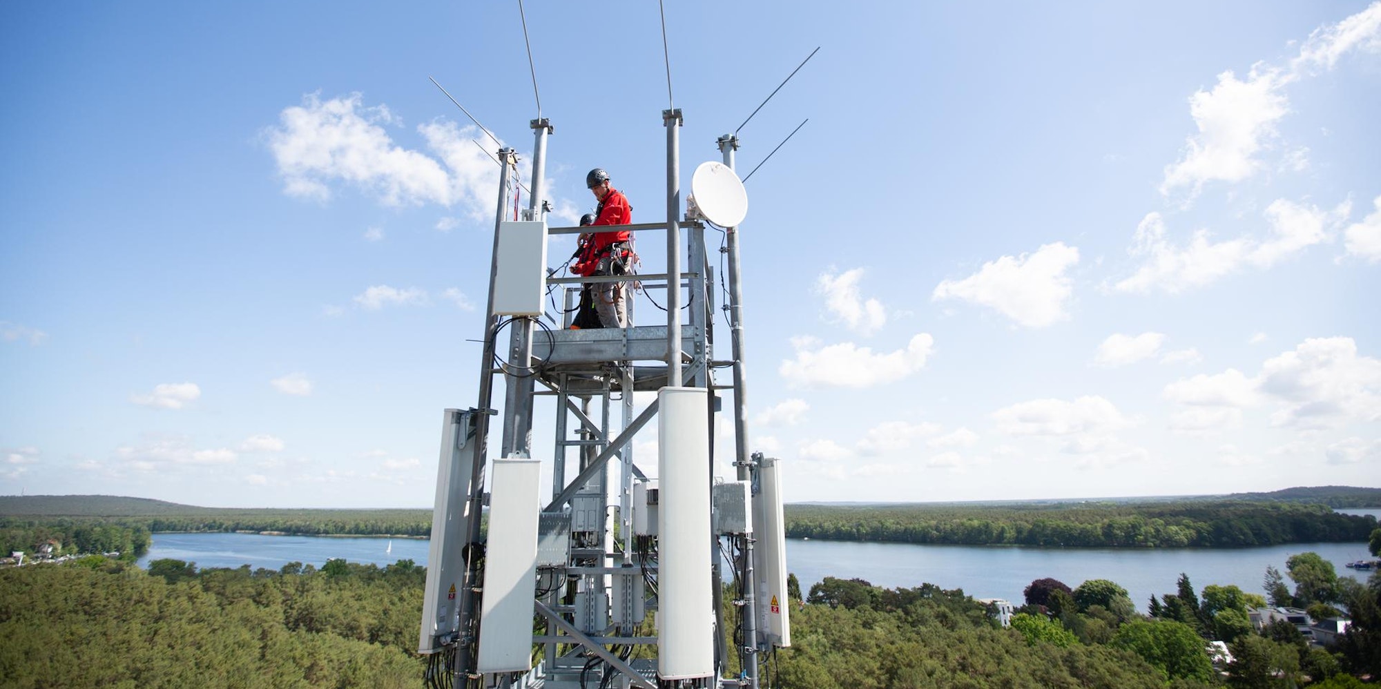 5G-Montage an deutschen Wasserwegen
