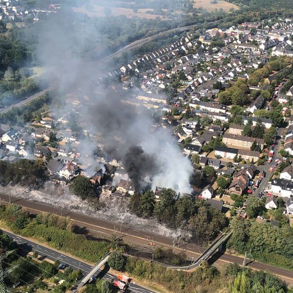 Luftaufnahme Brand Siegburg 2
