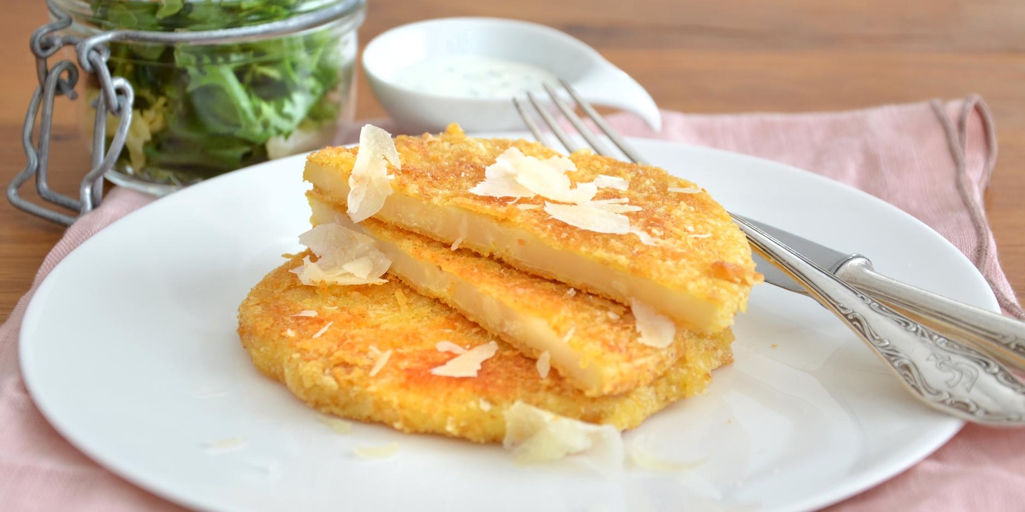 Sellerie Parmesan Schnitzel dpa