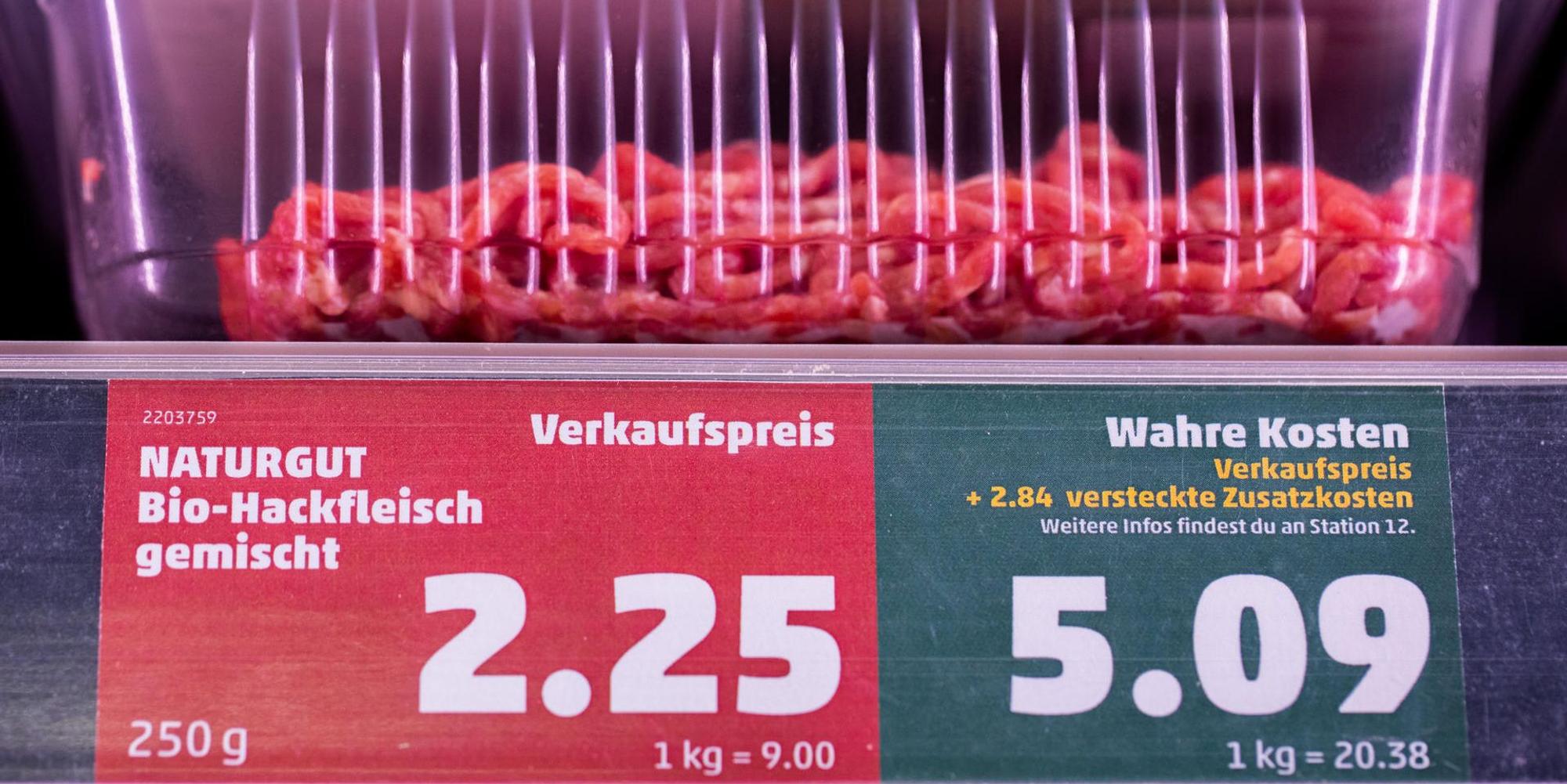 Hackfleisch zwei Preise