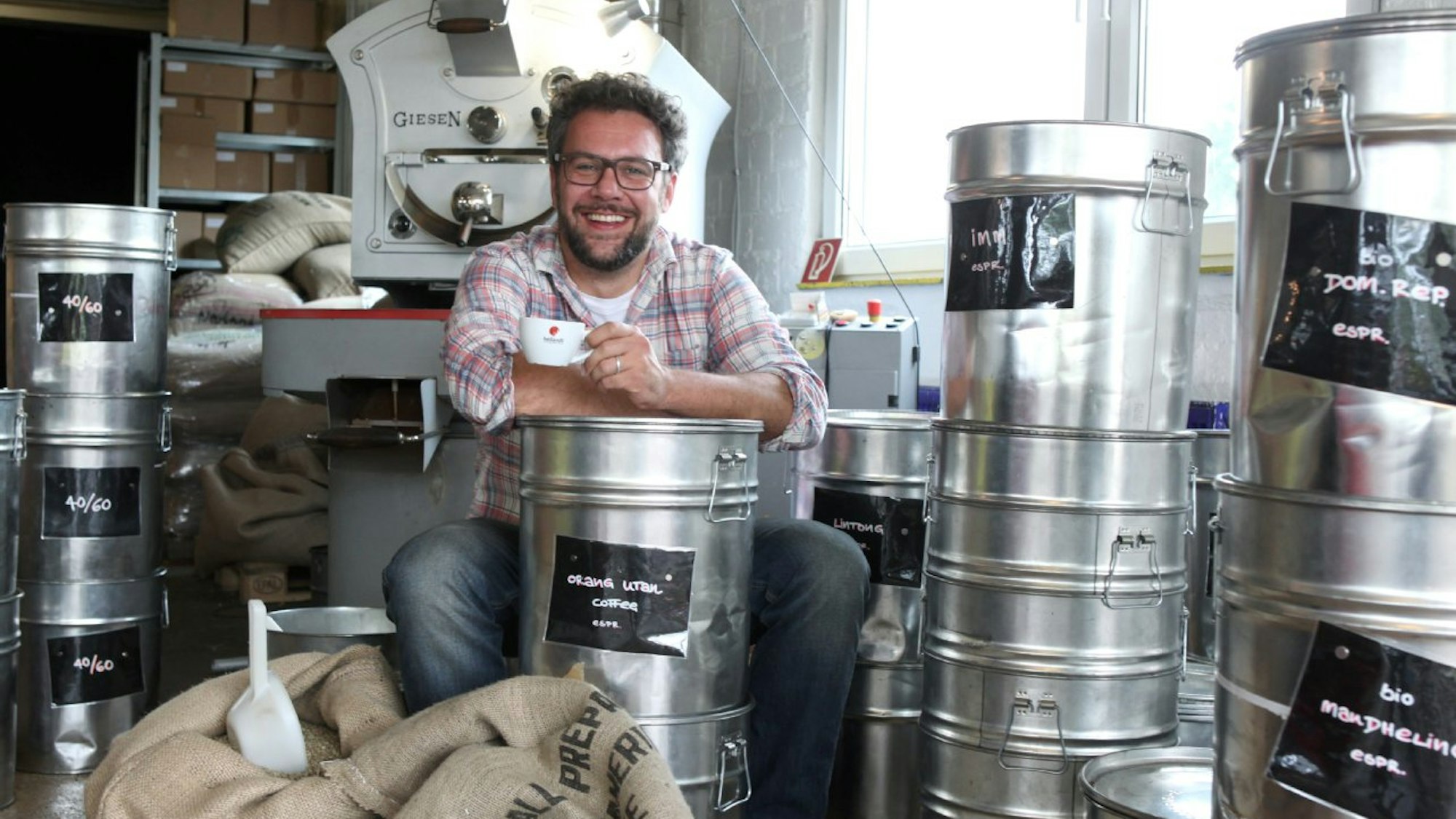 Moritz Eylandt, Chef der Kaffeerösterei Heilandt.
