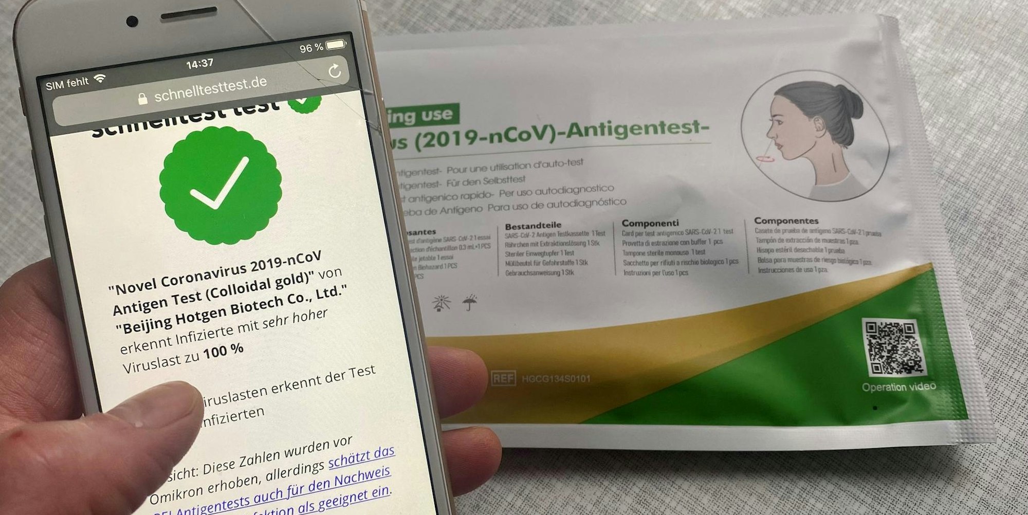 Online-Tool Schnelltest