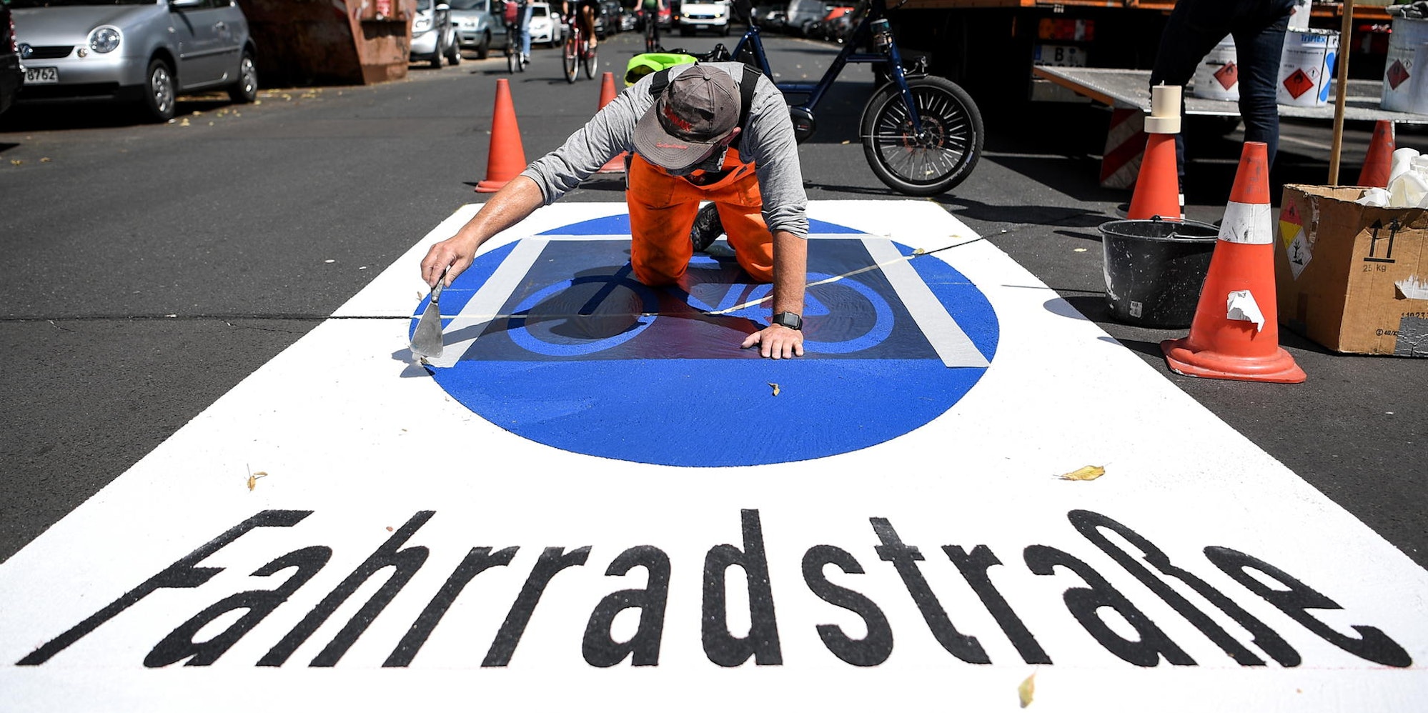 Fahrradstraße Symbolbild 221021
