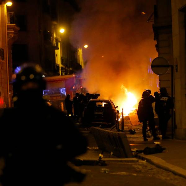 Paris Ausschreitungen dpa