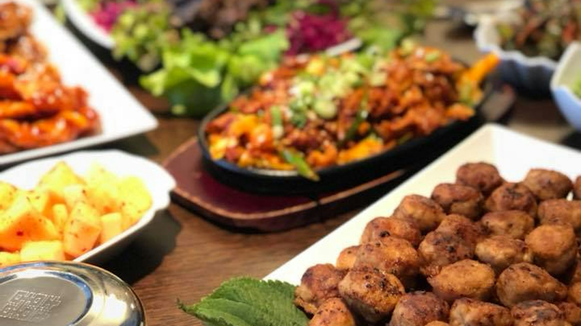 Essen im Downtowner Restaurant.