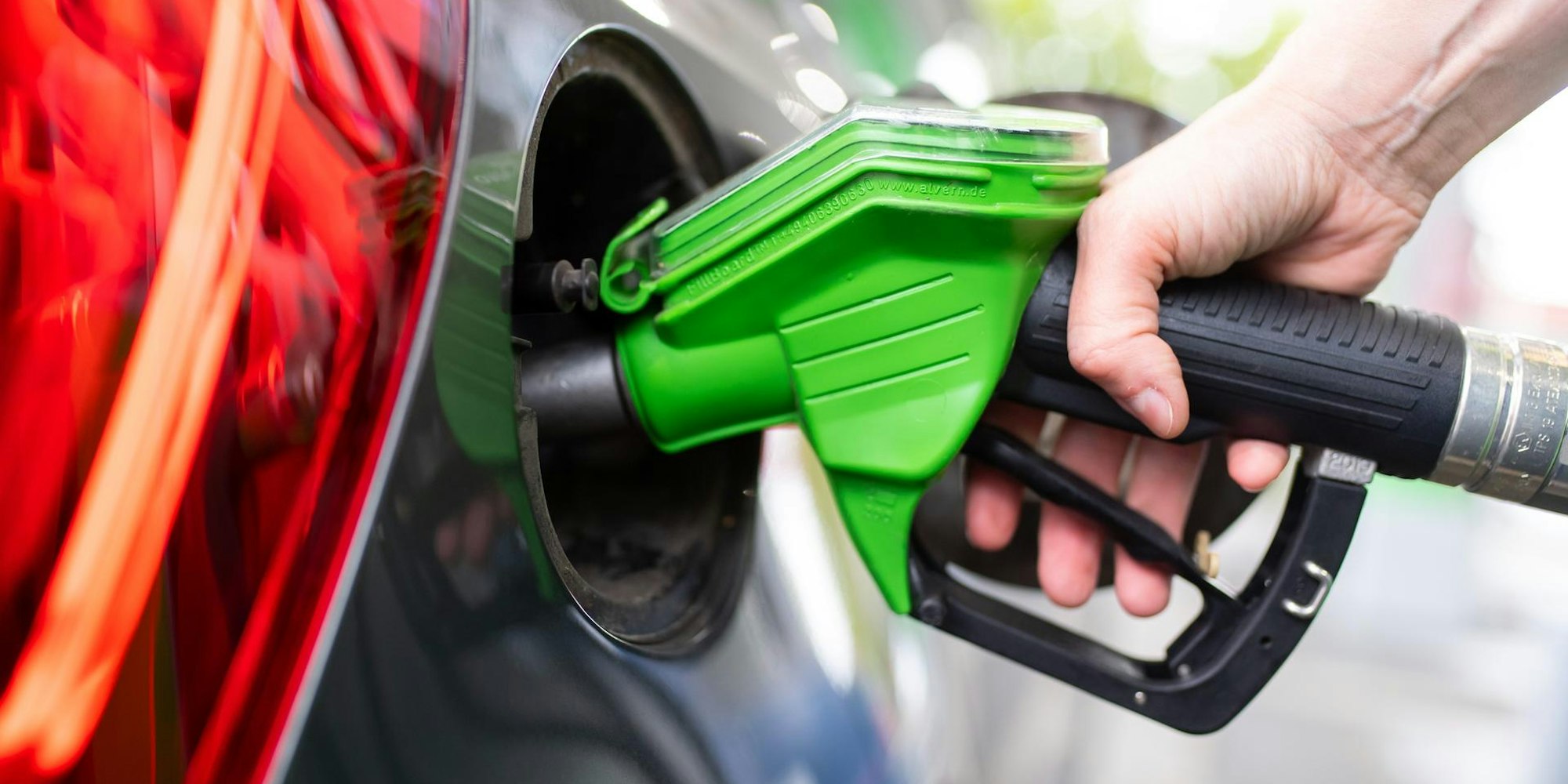 Zapfsäule - streik in Frankreich