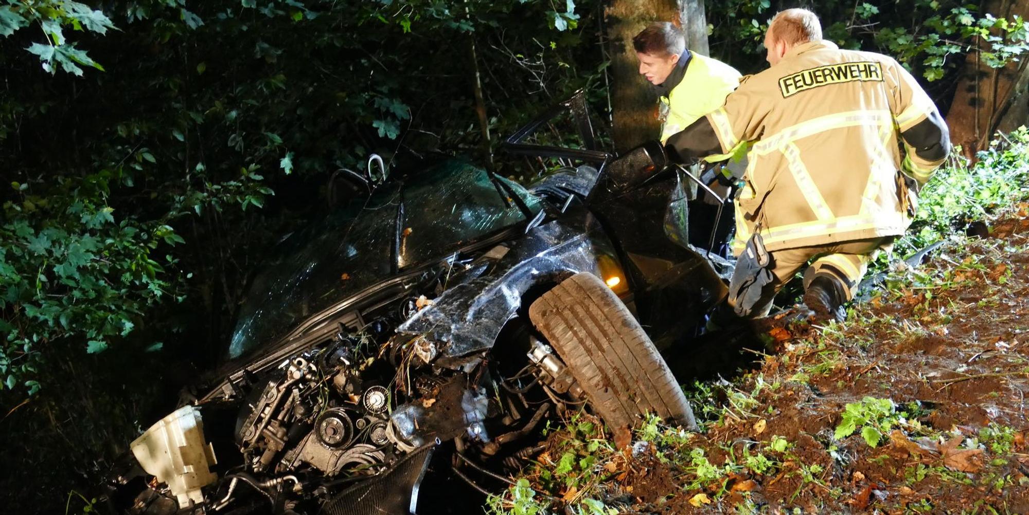 Werschtal Unfall Wrack 1
