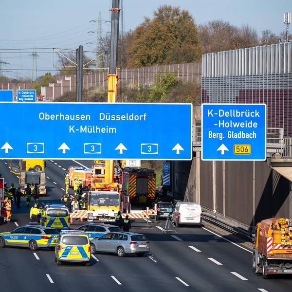 A3 Unfall von oben